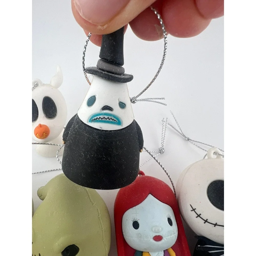 Disney Nightmare Before Christmas Ornaments Lot 8 Jack Sally Oogie Zero Mayor